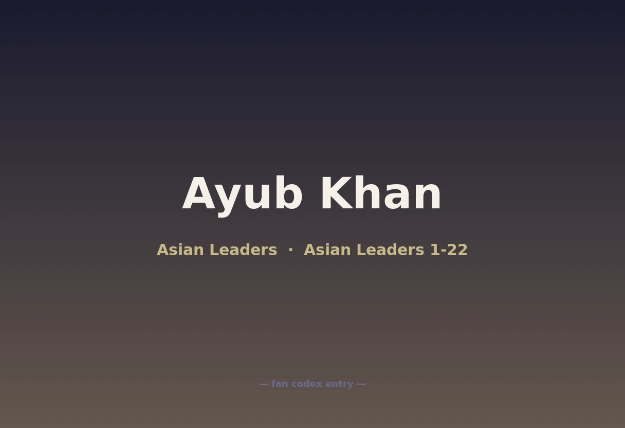 Ayub Khan