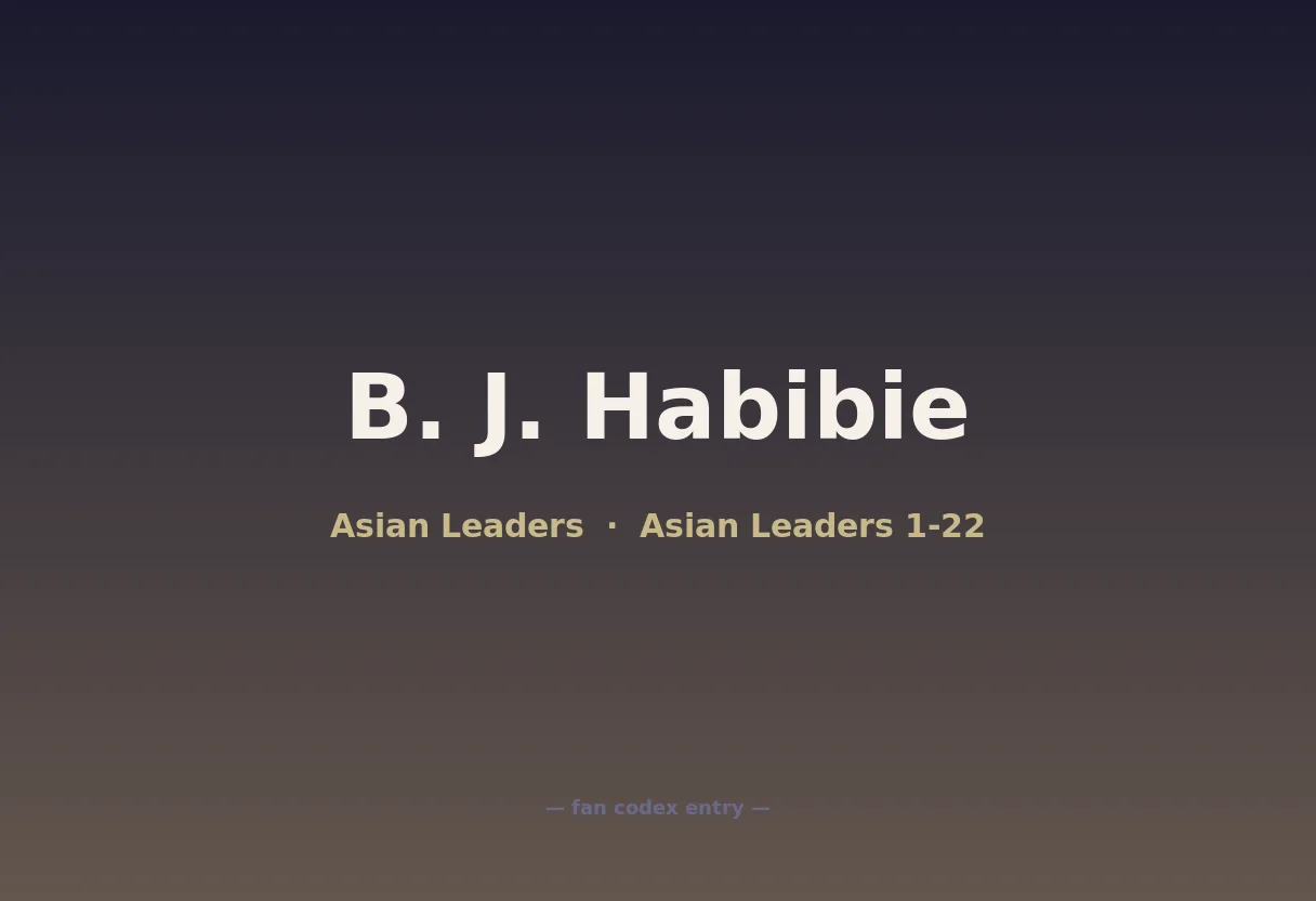 B. J. Habibie