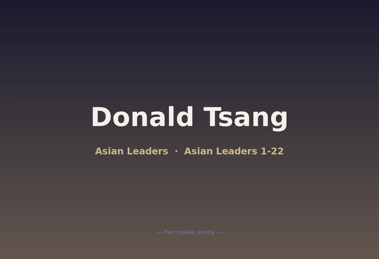 Donald Tsang
